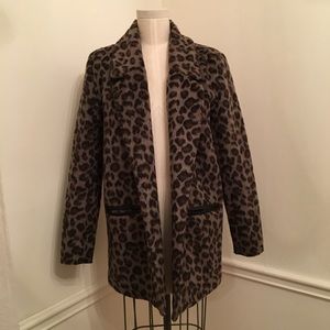 Leopard print coat